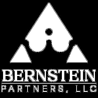 Bernstein Partners LLC logo featuring a spade symbol with crown design and company name in white text on black background